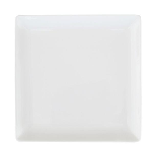 Тарелка квадр. 140*140 мм. с приподнятым краем Белый Ариан /1/6/ фото 1