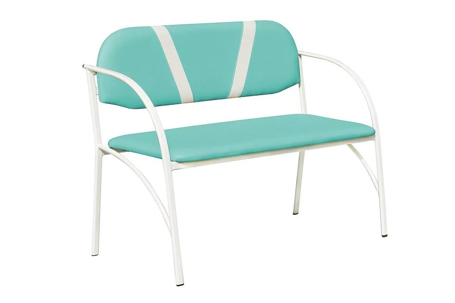 Диван (банкетка) для зоны ожидания, экокожа, 510х1080/1570х835 мм фото 1