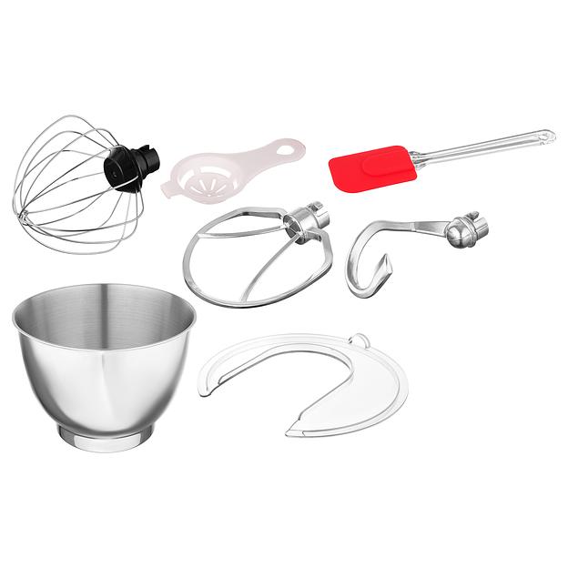 Миксер планетарный Hyundai HYM-S6451 1300Вт красный фото 7