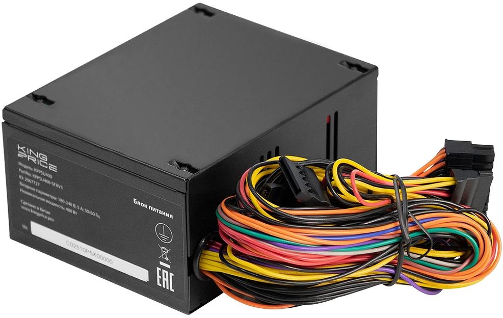 Блок питания KingPrice SFX 400W KPPSU400 (20+4pin) PPFC 80mm fan 3xSATA фото 5