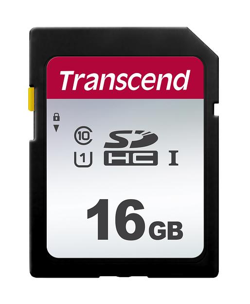 Флеш карта SDHC 16Gb Class10 Transcend TS16GSDC300S w/o adapter фото 1