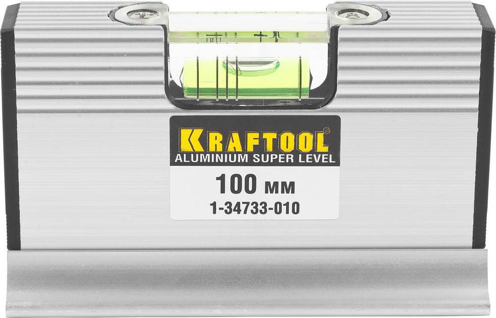 KRAFTOOL ACU-VIEW, 4 в 1, 100 мм, компактный уровень для горизонтальных измерений и уклонов (1-34733-010) фото 1