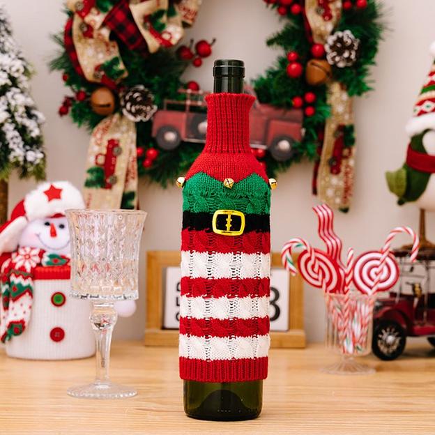 Праздничное украшение «Чехол для бутылки вина» ОПТ фото 4