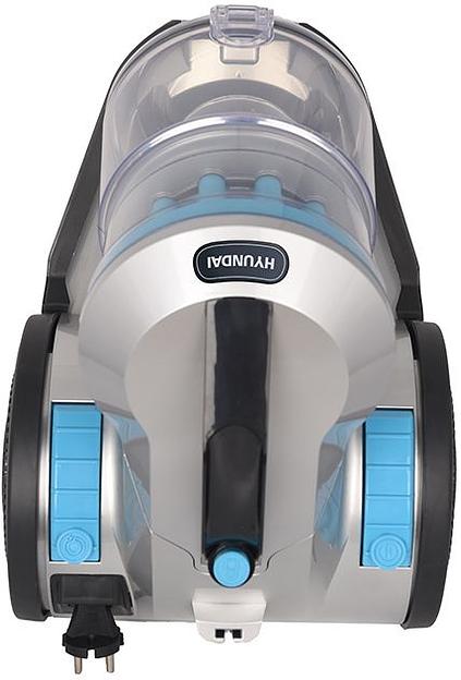 Пылесос Hyundai HYV-C2955 2400Вт серебристый/синий фото 4