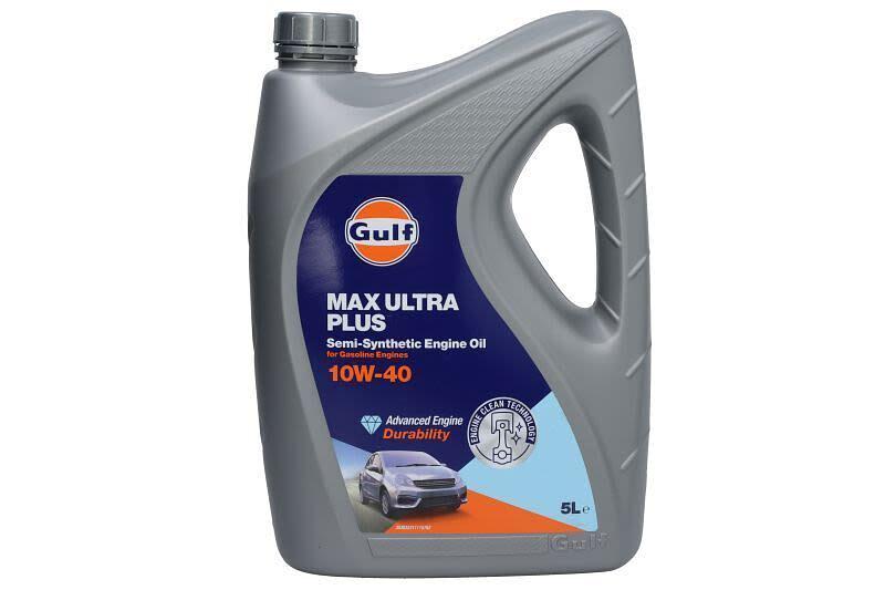 Моторное масло полусинтетическое для легковых автомобилей Gulf MAX Ultra Plus 10W-40 5 л фото 1