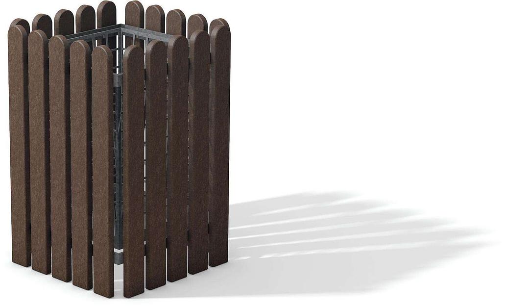 Урна уличная мусорная квадратная фото 1