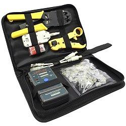 5bites TK032 Набор инструментов, клещи LY-T2008R, LY-T2020B, нож LY-T352, тестер LY-CT011, RJ11 x 20шт фото 1