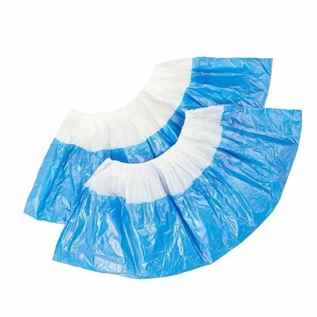 Бахилы с двойной подошвой Экстра 40 мкм (1000 пар) фото 1