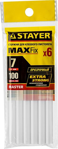 STAYER Cristal, 7 х 100 мм, 6 шт, прозрачные, универсальные клеевые стержни Professional (2-06817-T-S06) фото 2