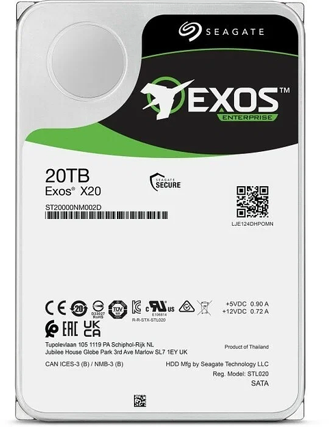 Жесткий диск Seagate Exos X20 ST20000NM002D 20TB SAS фото 1