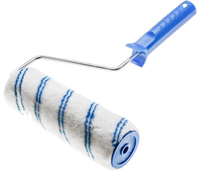 Валик AURA полиакрил, ворс 11 мм, ядро 40 мм, 6 мм ручка 180мм фото 1