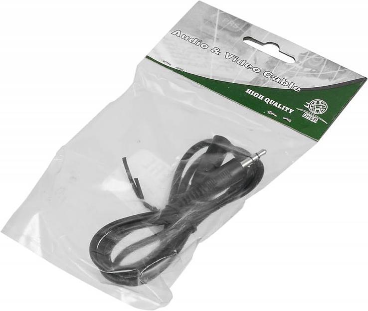 Кабель аудио Ningbo JAAC003-1 Jack 3.5 (m)/Jack 3.5 (f) 1м. черный фото 2