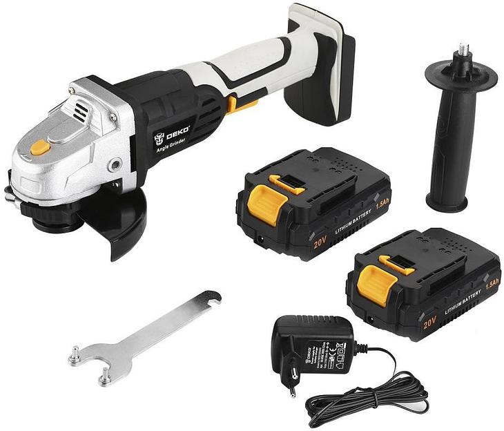 Углошлифовальная машина Deko DKAG20-125 8500об/мин рез.шпин.:M15 d=126мм фото 5