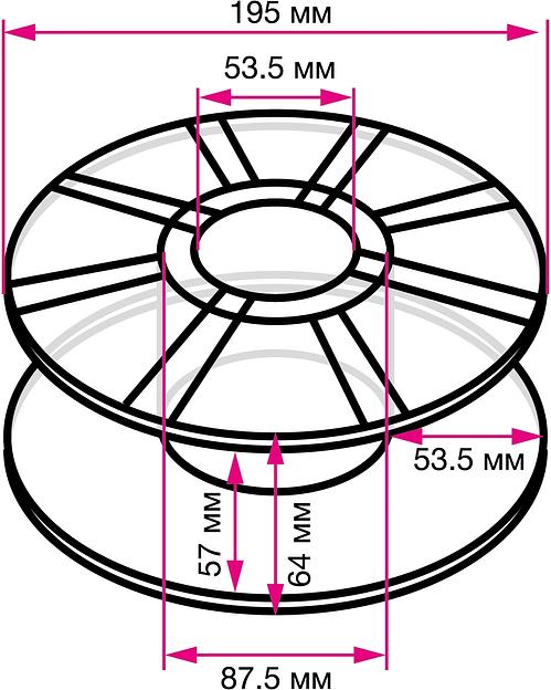 Пластик для принтера 3D Cactus CS-3D-ABS-1KG-L-ORAN ABS LUMINOUS d1.75мм 1кг 1цв. фото 4