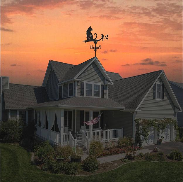 Флюгер «Кот и птичка» ОПТ фото 7