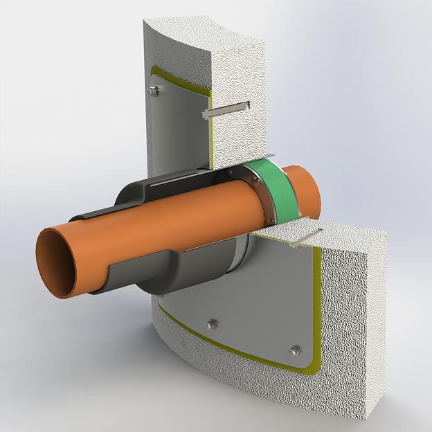 Герметичный ввод водопровода в колодец фото 1