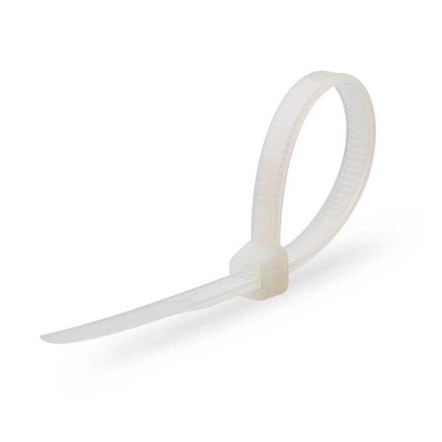 Нейлоновые стяжки FORTISFLEX КСС 5х300 мм белый 100 штук 49404 фото 1