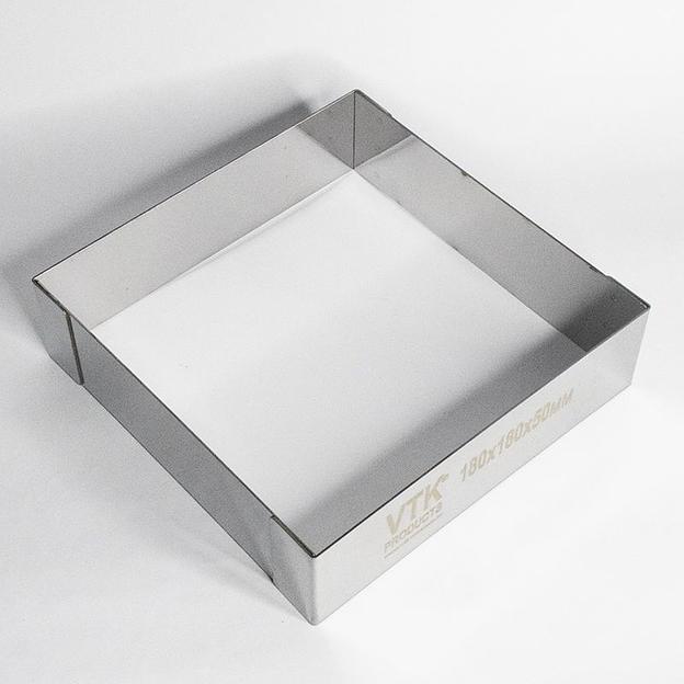 Форма для выпечки и заморозки Квадрат 180x180 мм высота 50 мм фото 2