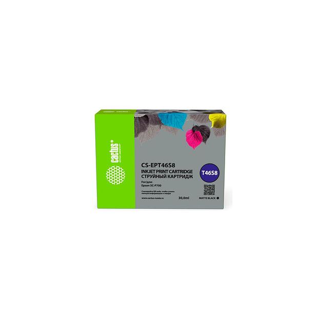Картридж Cactus CS-EPT46S8, T46S8, черный пигментный / CS-EPT46S8 фото 1