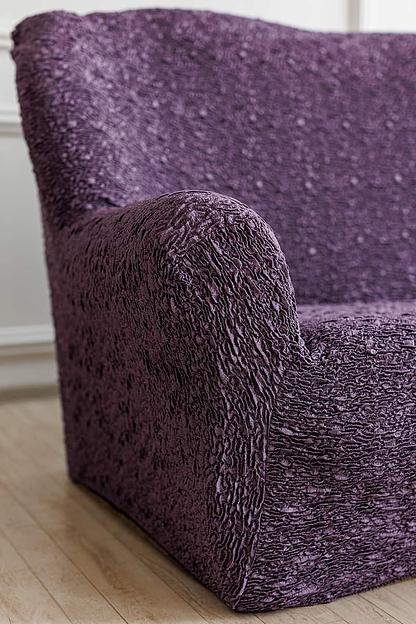 Чехол на трёхместный диван Чехлы&Пледы «Виктория» сирень ОПТ фото 5