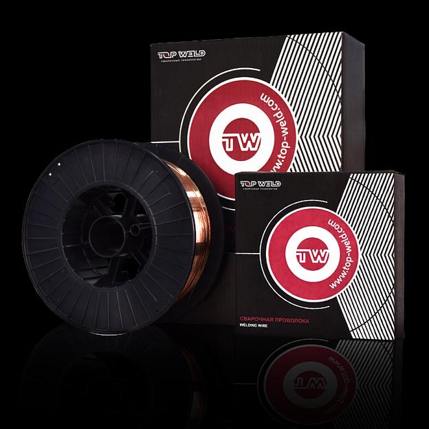Проволока сварочная омедненная Top Weld ER70S-6 1,6 мм 15 кг опт фото 1
