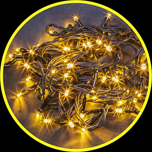 Гирлянда новогодняя светодиодная NGF-S01-200WW-5-11.5m-230-C8-G-IP20 Navigator Group 21261 фото 1