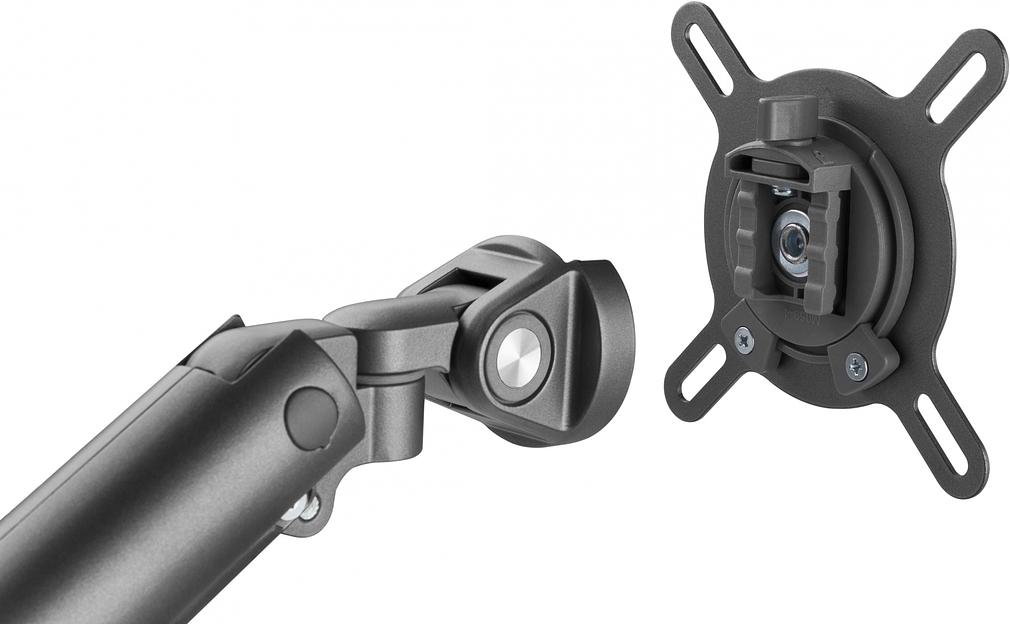 Кронштейн для мониторов Ultramounts UM713B черный 17"-32" макс.9кг крепление к столешнице поворот и наклон фото 5