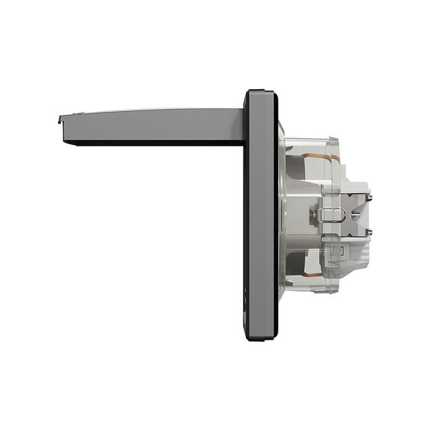 Розетка с заземлением SE EPH3100371 Asfora IP44 в сборе антрацит EPH3100371 фото 2
