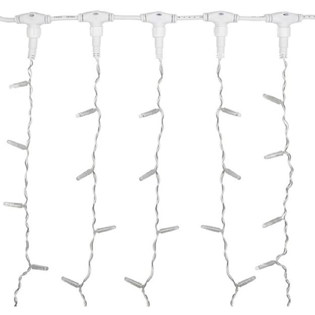 Neon-Night (235-315-6) Гирлянда Светодиодная Занавес 2Х1,5М 192 Led Белый Прозрачный Пвх Ip65 Эффект Мерцания 230В Блок В Комплекте фото 1