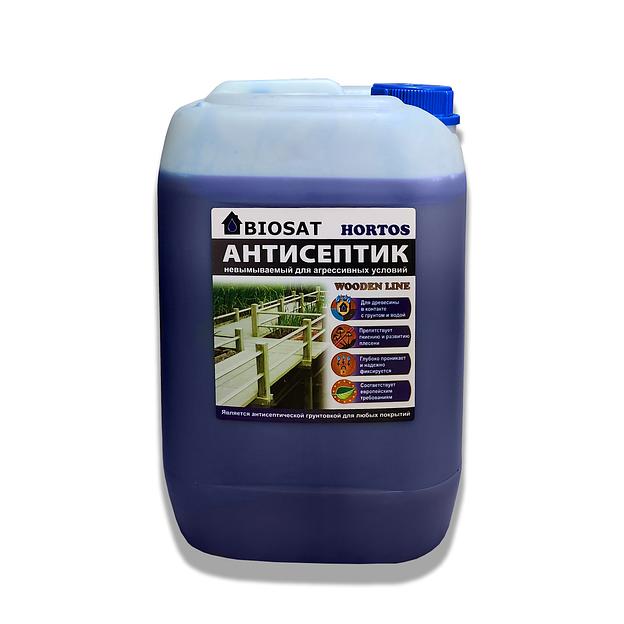 Невымываемый антисептик для особо влажных условий BIOSAT HORTOS фото 4