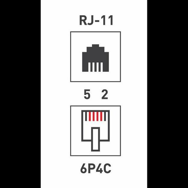 Rexant (03-0002) Розетка телефонная внешняя, 2 порта UTP, RJ-14 (6P4C), CAT 3 фото 3