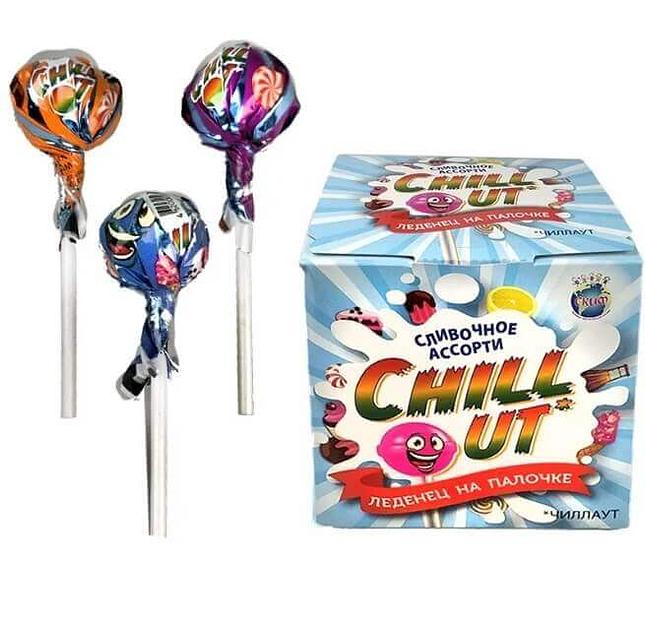 Карамель на палочке «ЧИЛЛАУТ» Сливочная (СКИФ) (МБ-0995) 10гр*12*100 шт фото 1