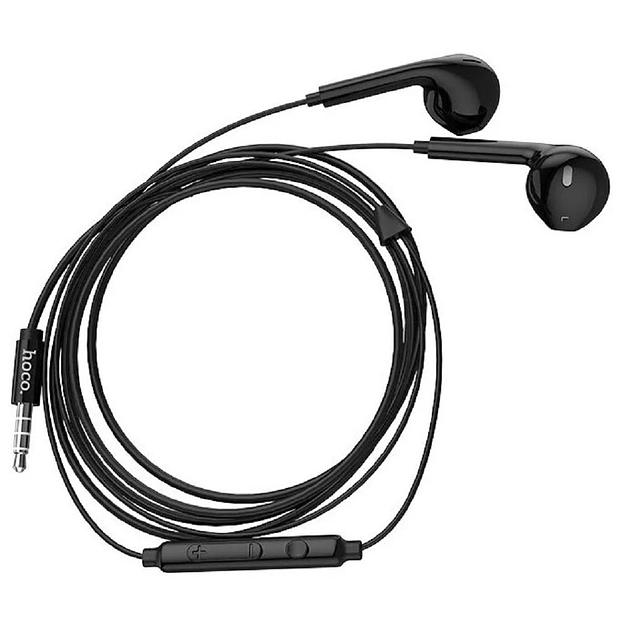 HOCO M55/ Наушники + микрофон/ Кнопка ответа/ 1.2м/ 3.5 mm jack/ Black фото 1