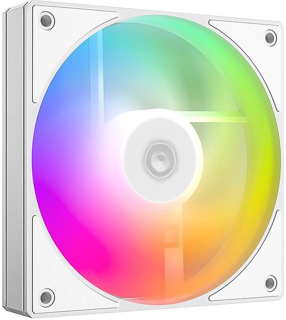 Вентилятор для корпуса ID-COOLING AS-120-ARGB-W (120mm, 2000rpm, 58.0 CFM, 27.2 дБ, PWM 4-pin, ARGB, white) (AS-120-ARGB-W) фото 2