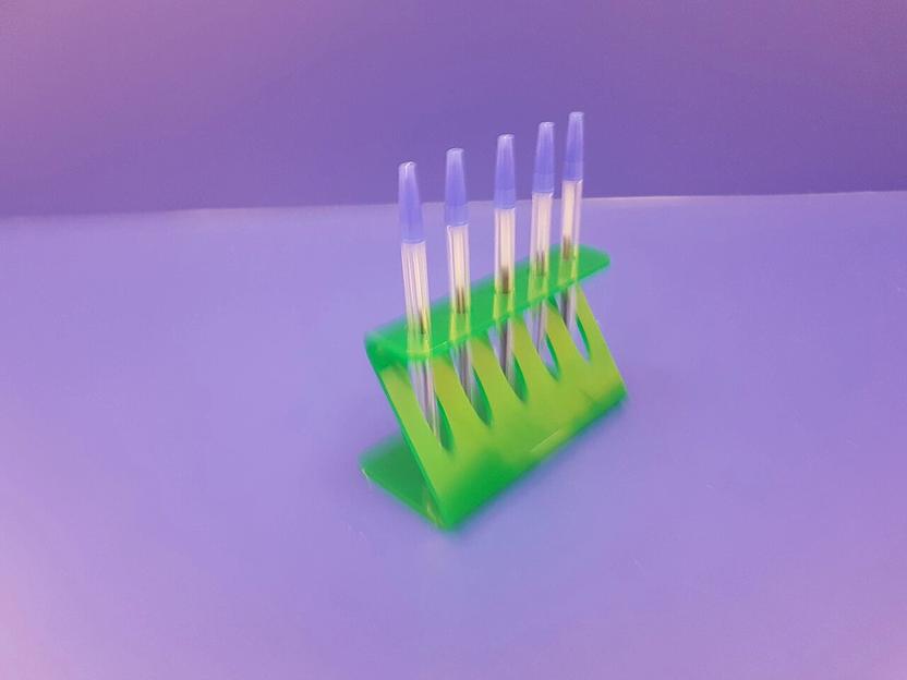 Подставка для ручек карандашей кистей 5 секции ( Z-образные, цвет зеленый) фото 1