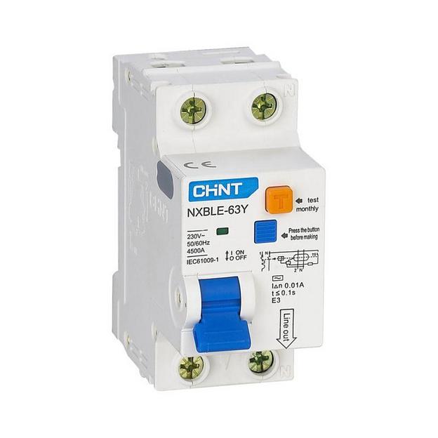 Выключатель автоматический дифференциального тока 1п+N C 25А 30мА электрон. тип AC 4.5кА NXBLE-63Y ( фото 1