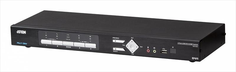 Квм перевключатель ATEN 4-Port USB DVI Multi-View KVMP Switch (CM1164A-AT-G) фото 1