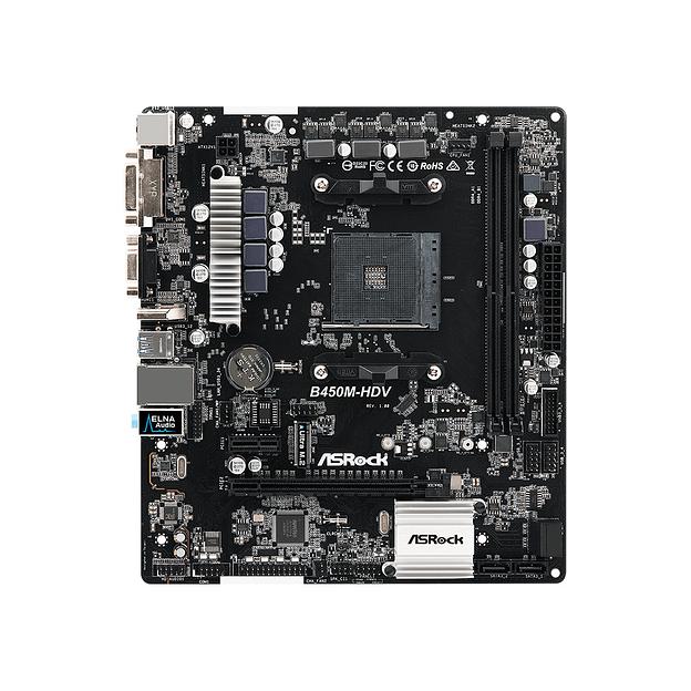 Материнская плата ASRock B450M-HDV R4.0 фото 2