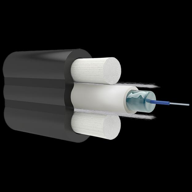 Кабель оптический Alpha Mile Микро Flat DROP, 1 волокно фото 1