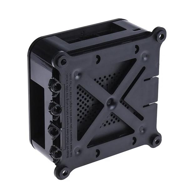 Корпус DesignSpark ABS Case для Raspberry Pi 3 B/B+, встроенное крепление VESA (100х100мм), цвет черный (136-0232)(136-0233) {40} фото 2