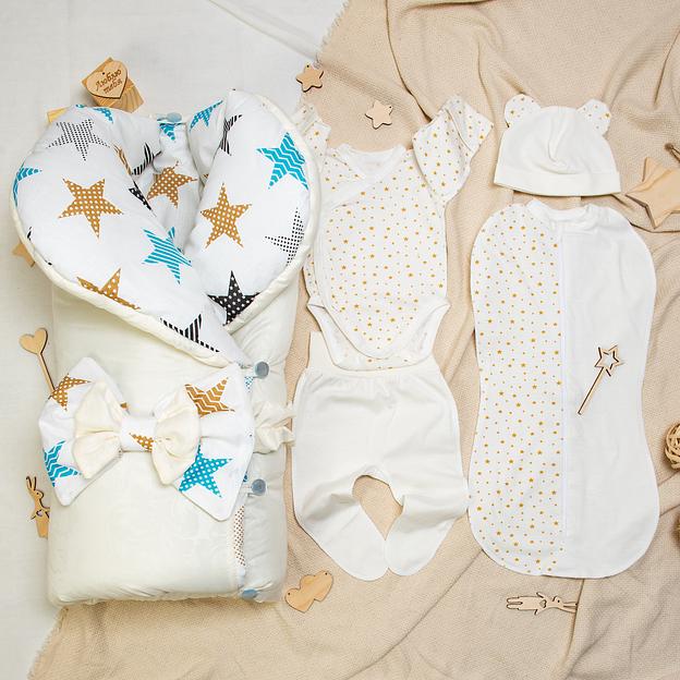 №100 Комплект на выписку «Orion» для мальчика ОПТ фото 1