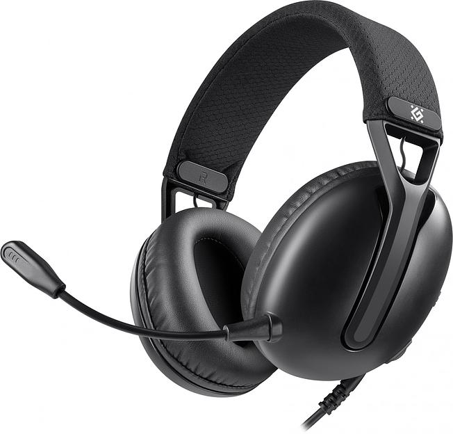 Гарнитура игровая DEFENDER (64545) Mamba черный, провод 2.1 м фото 1