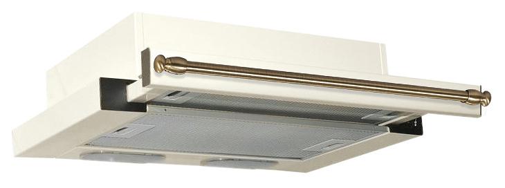 Вытяжка встраиваемая Elikor Интегра 60П-400-В2Л топленое молоко/рейлинг бронза управление: кнопочное (1 мотор) фото 1