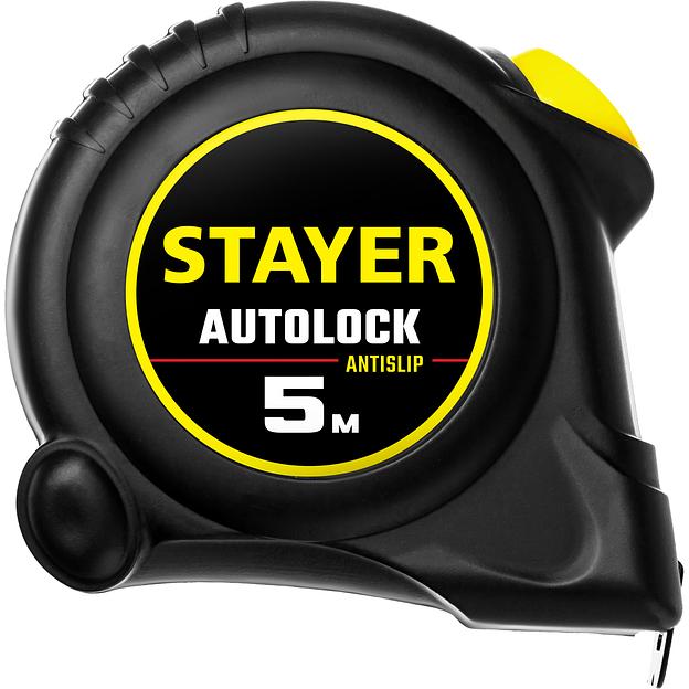 STAYER AutoLock, 5 м х 25 мм, рулетка с автостопом (2-34126-05-25) фото 4