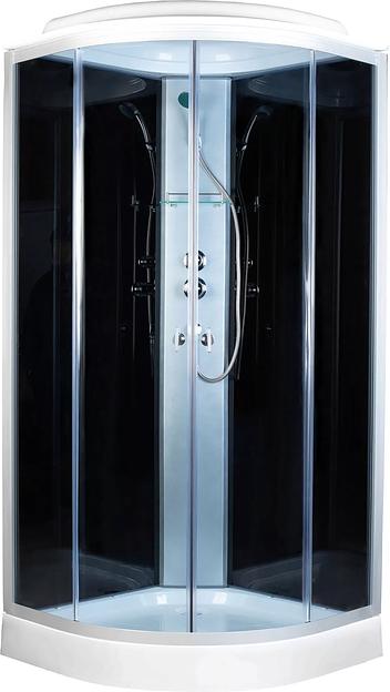 Душевая кабина Aquapulse 4023D 100x100 grey black фото 1