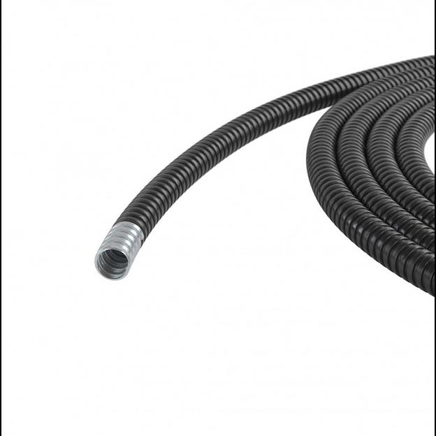 Dkc 6071R-020N Металлорукав DN 20мм в ПВХ изоляции, D вн 20,5 мм, D нар 25,5, 50 м, цветчёрный (50 метров) фото 1