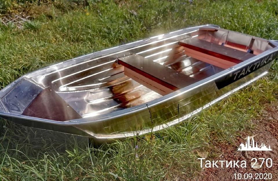 Алюминиевая лодка Тактика 270, 270*100*35 см фото 6