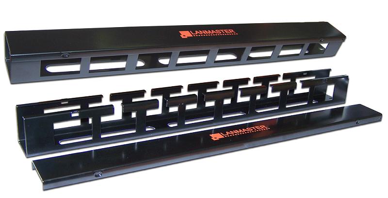 Кабельный органайзер 19" c крышкой, 1U (LAN-ORG/CV-1U) фото 1