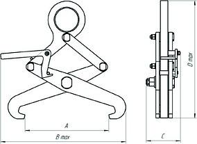 Захват для швеллера и балок фото 8
