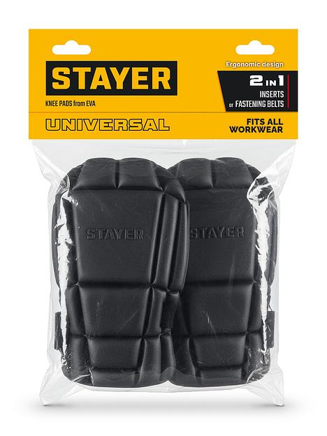 STAYER UNIVERSAL 2 в 1 вставка-наколенники защитные из ЭВА, 2 крепежных ремня (11197) фото 9